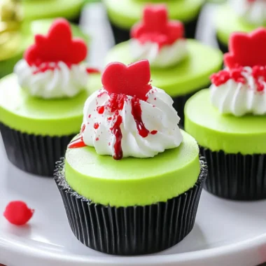 Grinch Mini Cheesecakes