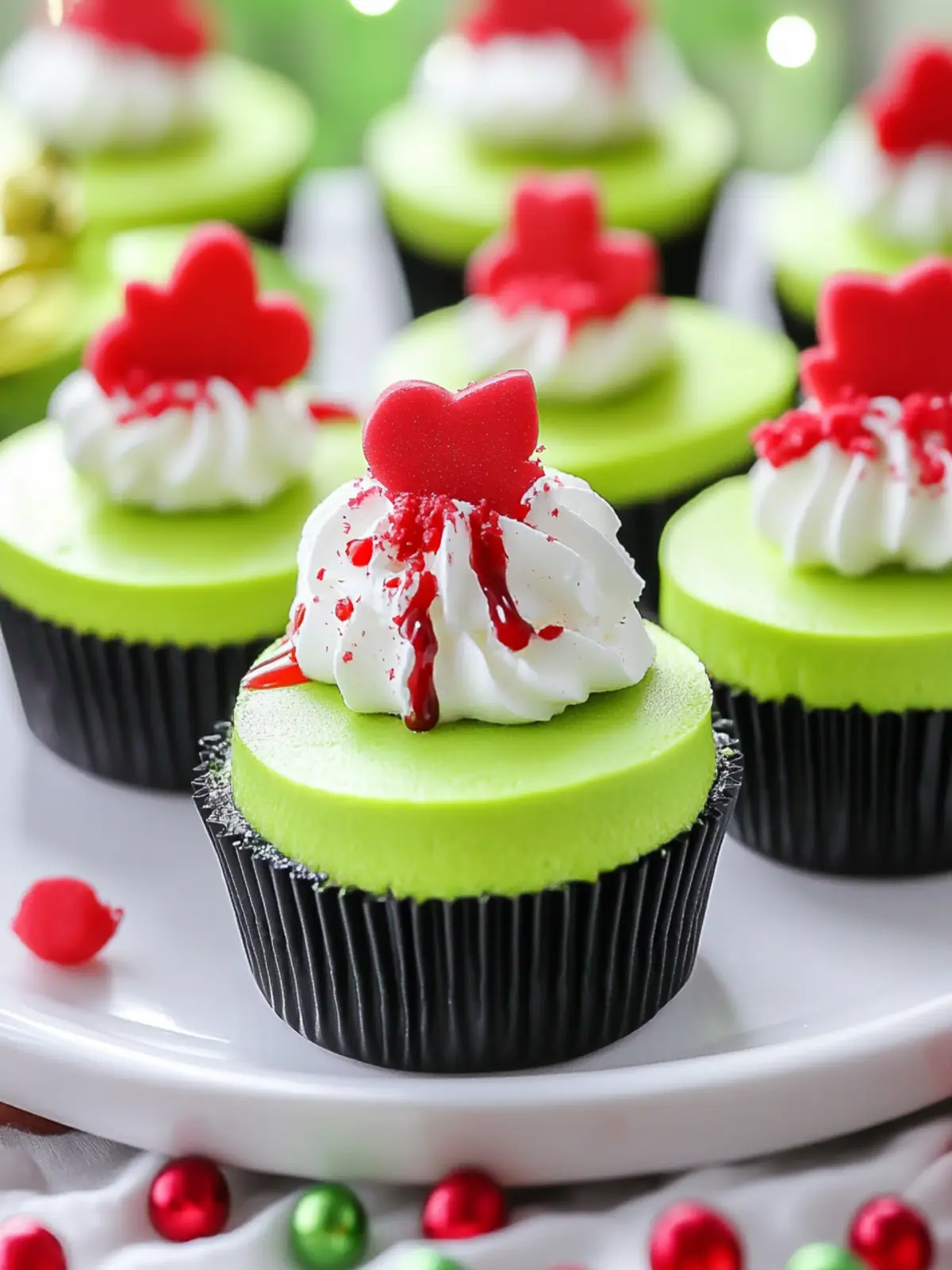 Grinch Mini Cheesecakes That Steal the Holiday Show 5 Grinch Mini Cheesecakes