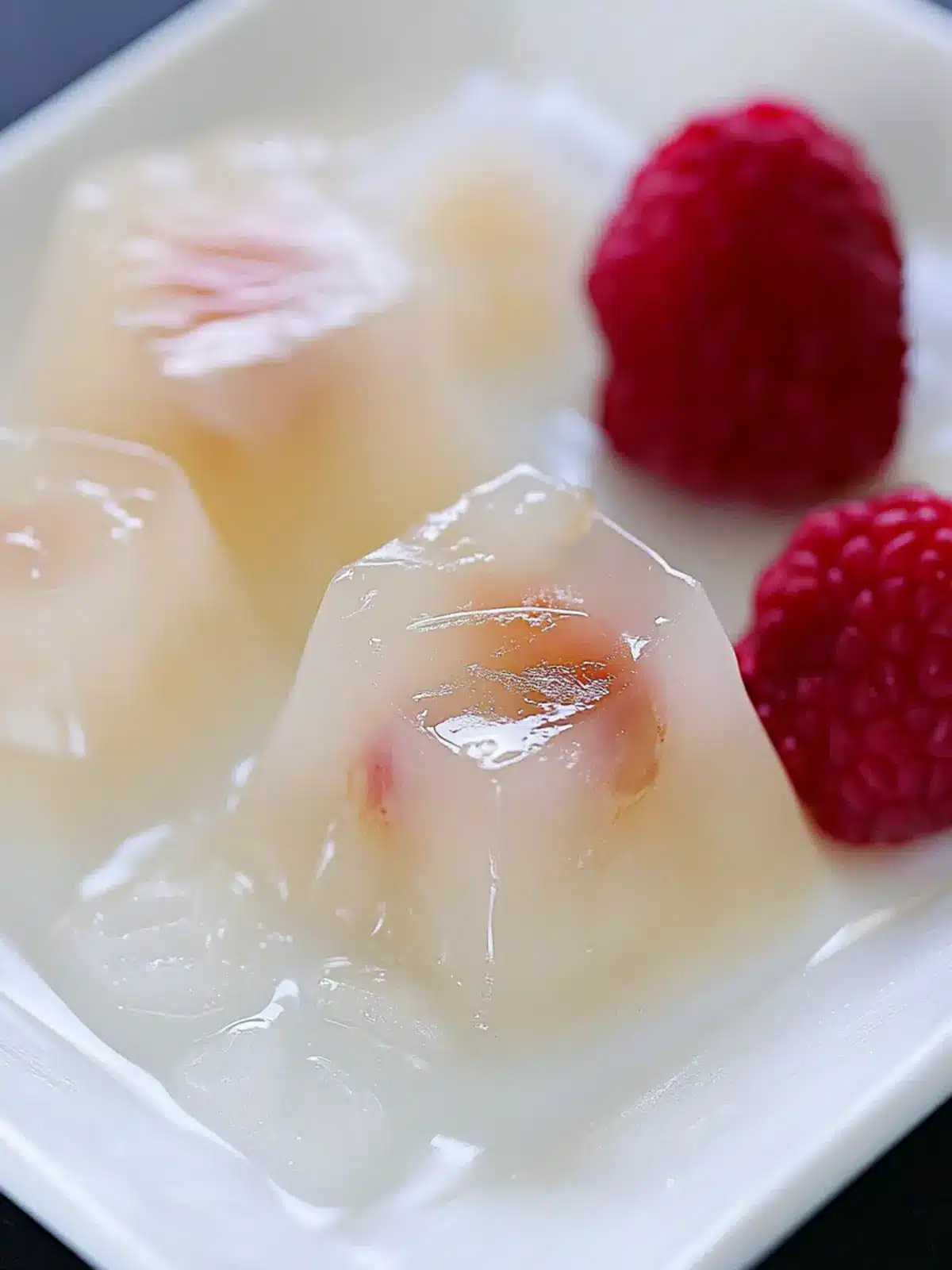 Lychee Jelly with Coconut Flavor