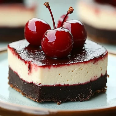 Decadent Mini Cherry Chocolate Cheesecake for Sweet Moments 9 Mini Cherry Chocolate Cheesecake