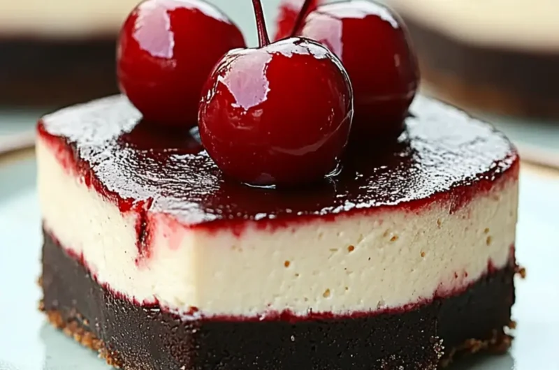 Mini Cherry Chocolate Cheesecake