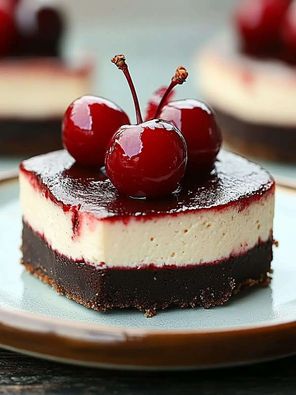 Decadent Mini Cherry Chocolate Cheesecake for Sweet Moments 5 Mini Cherry Chocolate Cheesecake