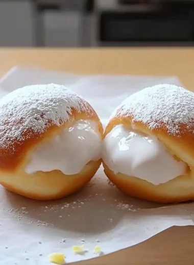 Fluffy Korean Milk Cream Donut