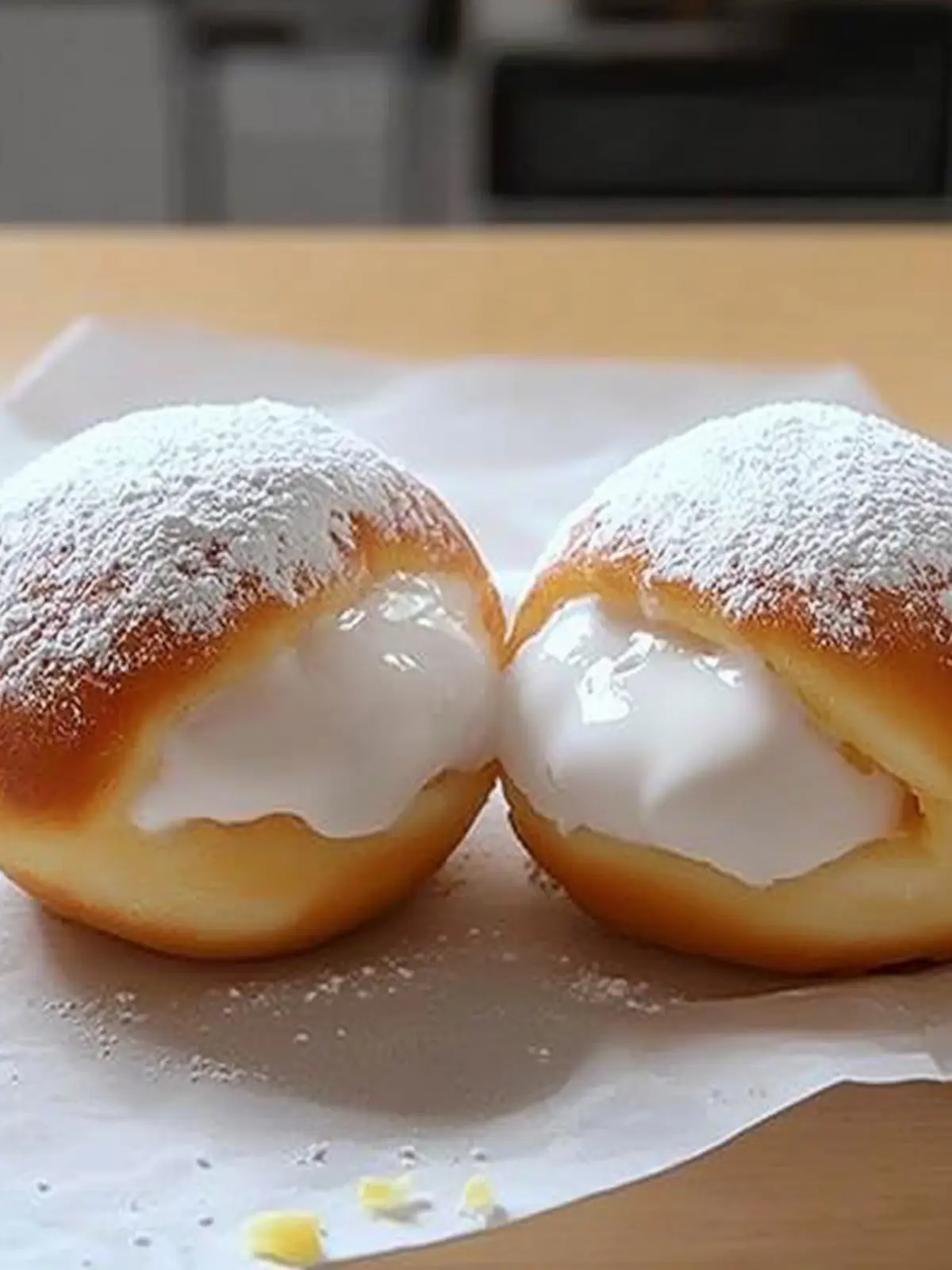 Fluffy Korean Milk Cream Donut