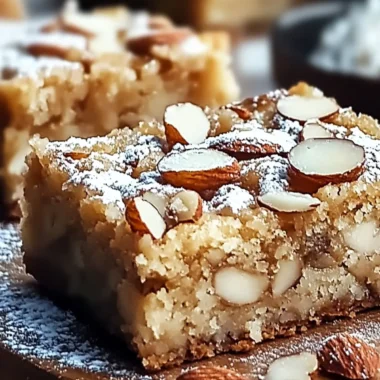 Almond Croissant Blondies