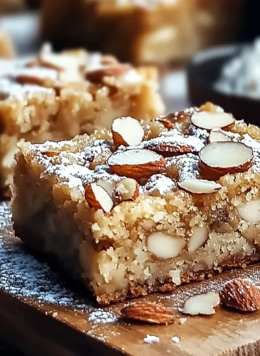 Almond Croissant Blondies