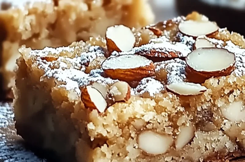 Almond Croissant Blondies