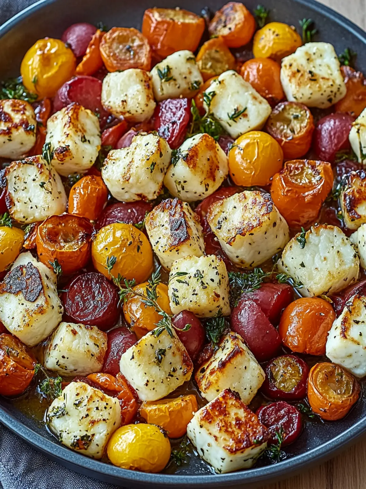 Sheet Pan Halloumi and Veggies for a Quick Mediterranean Feast 4 Sheet Pan Halloumi and Veggies
