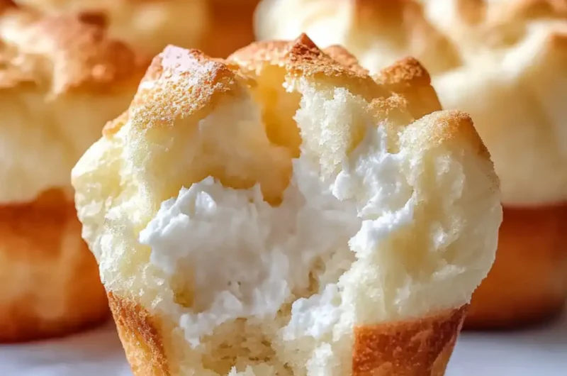 Bourbon Strawberry Angel Food Cupcakes