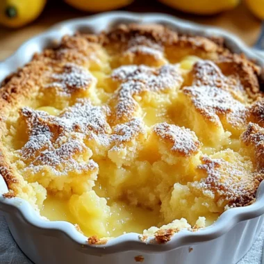 Magic Lemon Cobbler