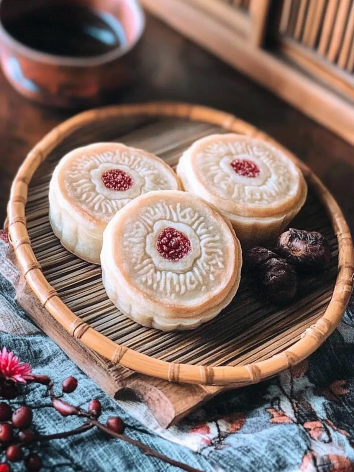 Red Bean Mooncakes