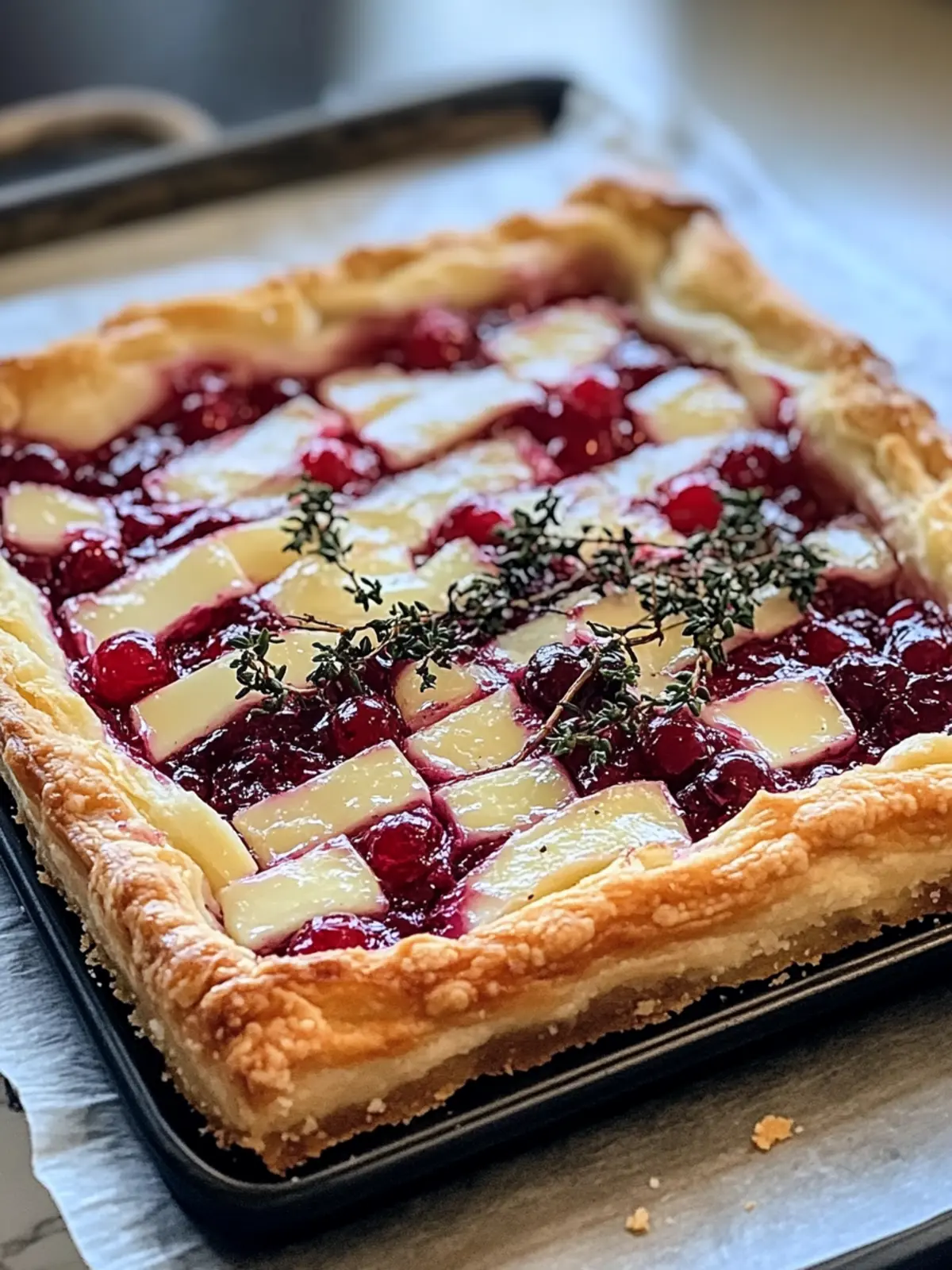 Cranberry Brie Tart