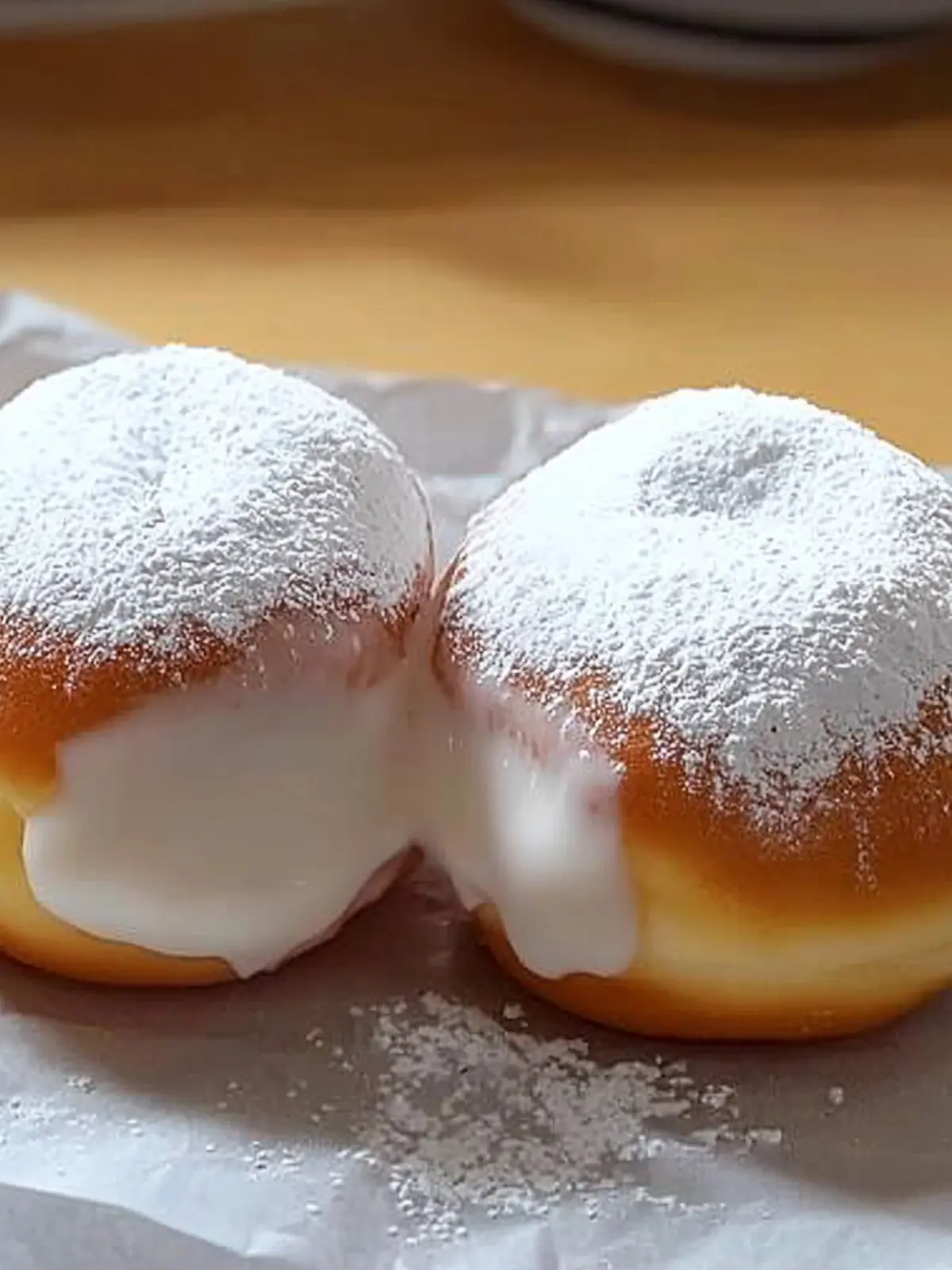 Fluffy Korean Milk Cream Donut