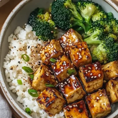 Ginger Honey Tofu Bowls
