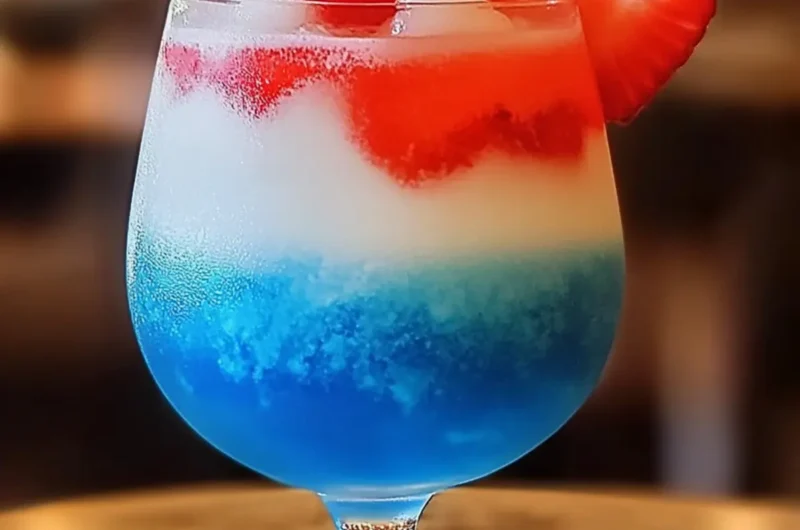 Patron Strawberry Blue Hawaiian Cocktail