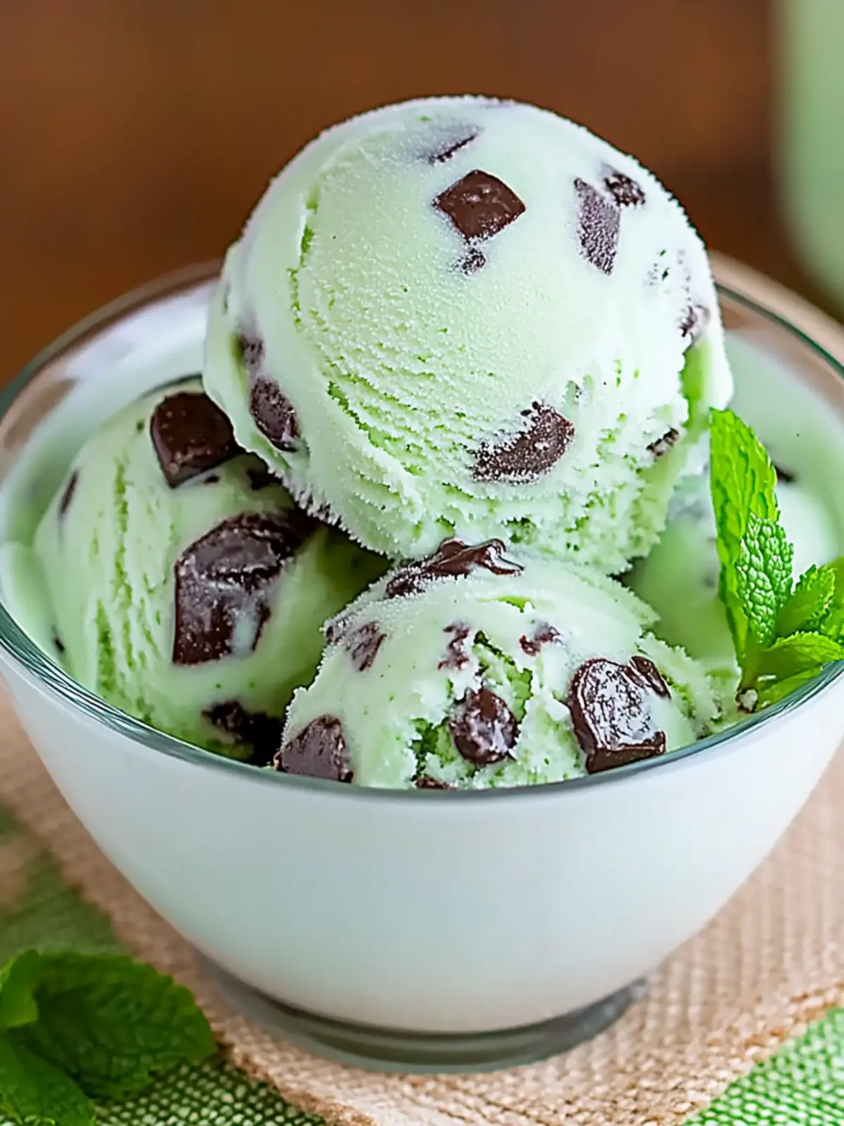 Mint Chocolate Chip Ice Cream