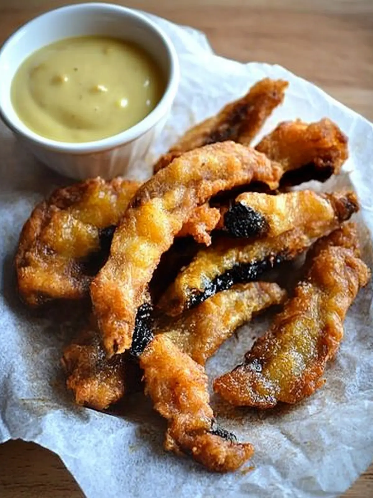 Delicious Portobello Fries with Zesty Meyer Lemon Dipping Sauce 4 Portobello Fries
