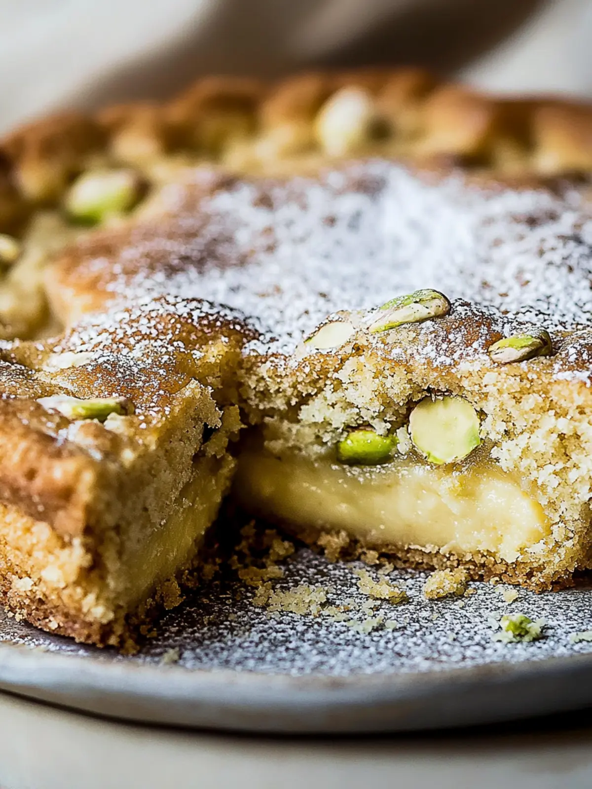 Pistachio Gooey Butter Cake