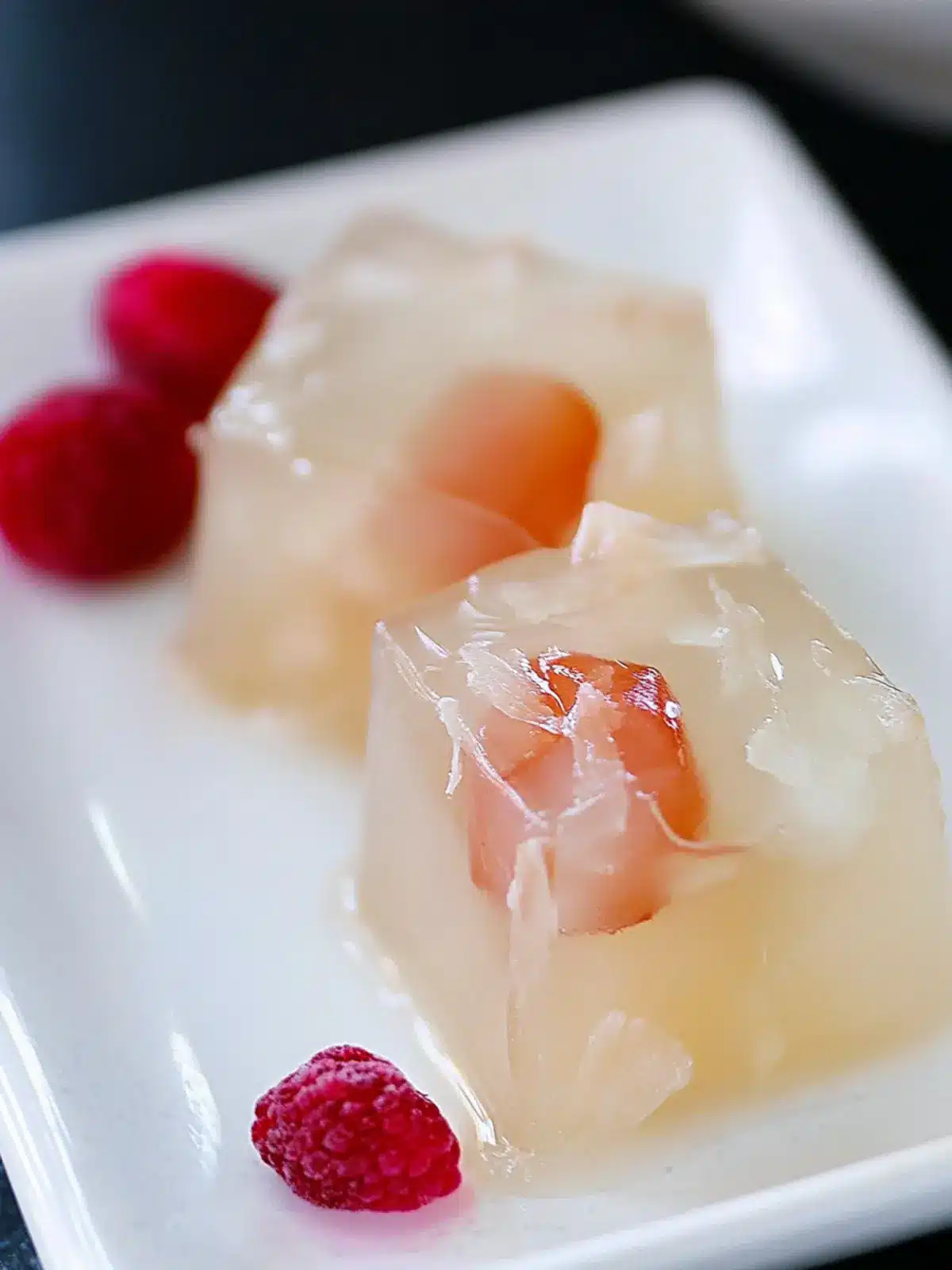 Lychee Jelly with Coconut Flavor