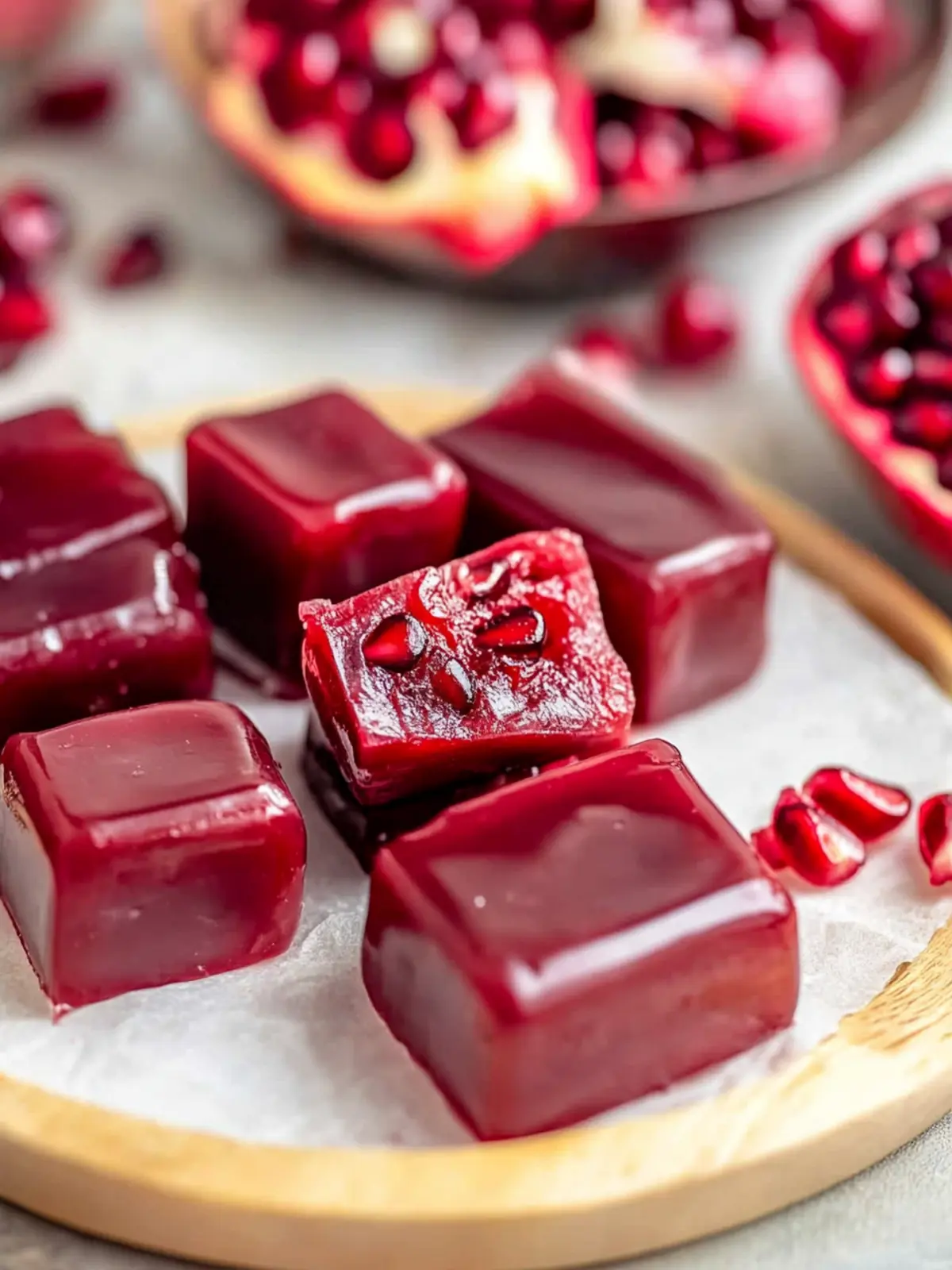 Pomegranate Caramels