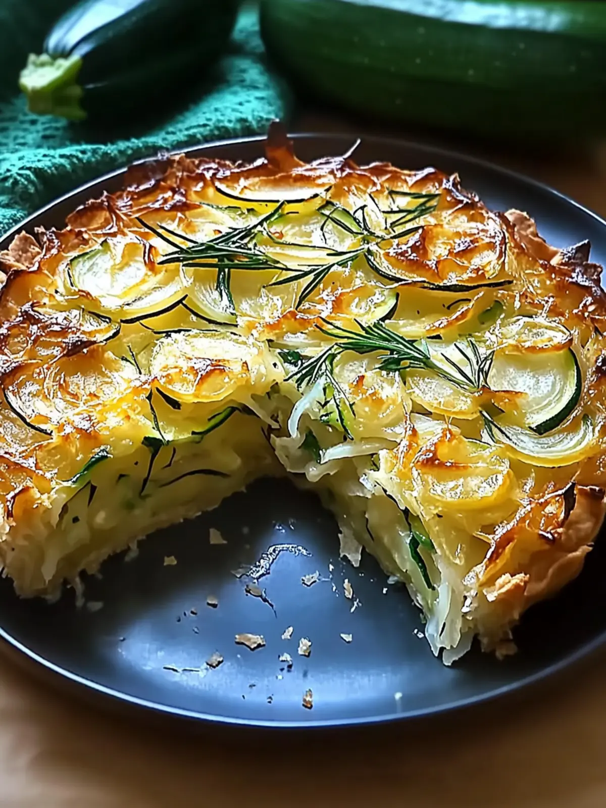 Zucchini Onion Pie