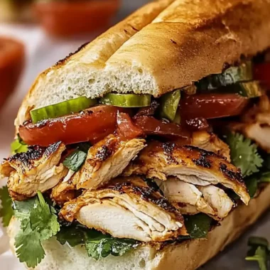 Flavor-Packed Chicken Torta Sandwich