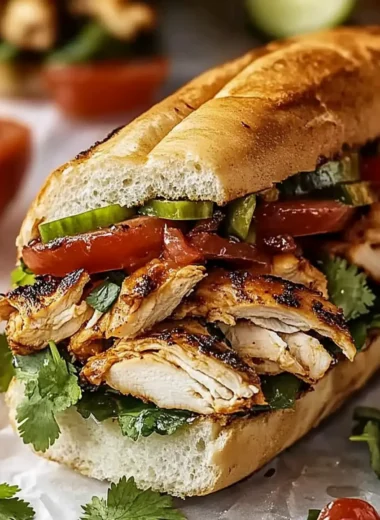 Flavor-Packed Chicken Torta Sandwich