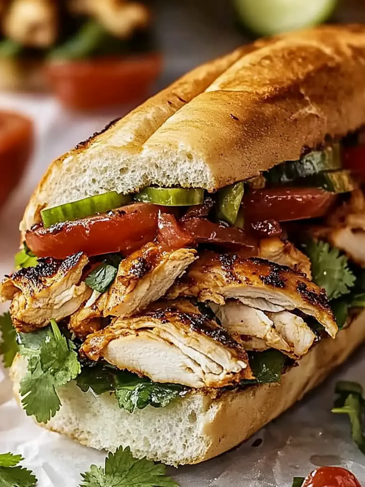 Flavor-Packed Chicken Torta Sandwich