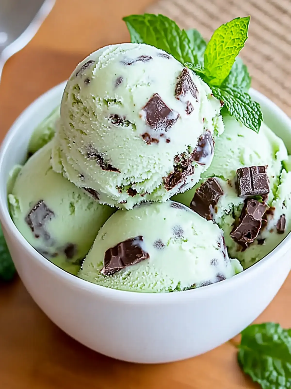 Mint Chocolate Chip Ice Cream