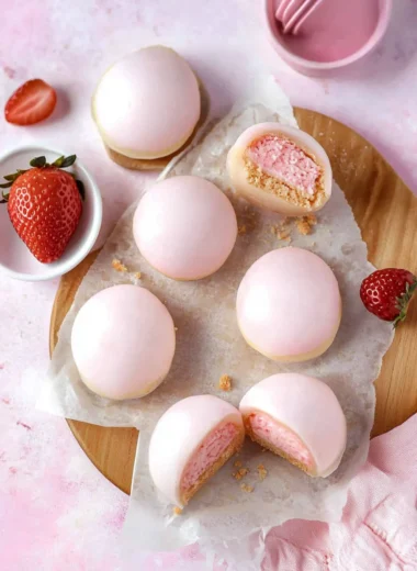 Strawberry Cheesecake Mochi