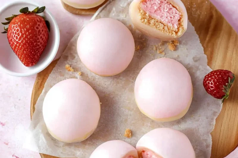 Strawberry Cheesecake Mochi