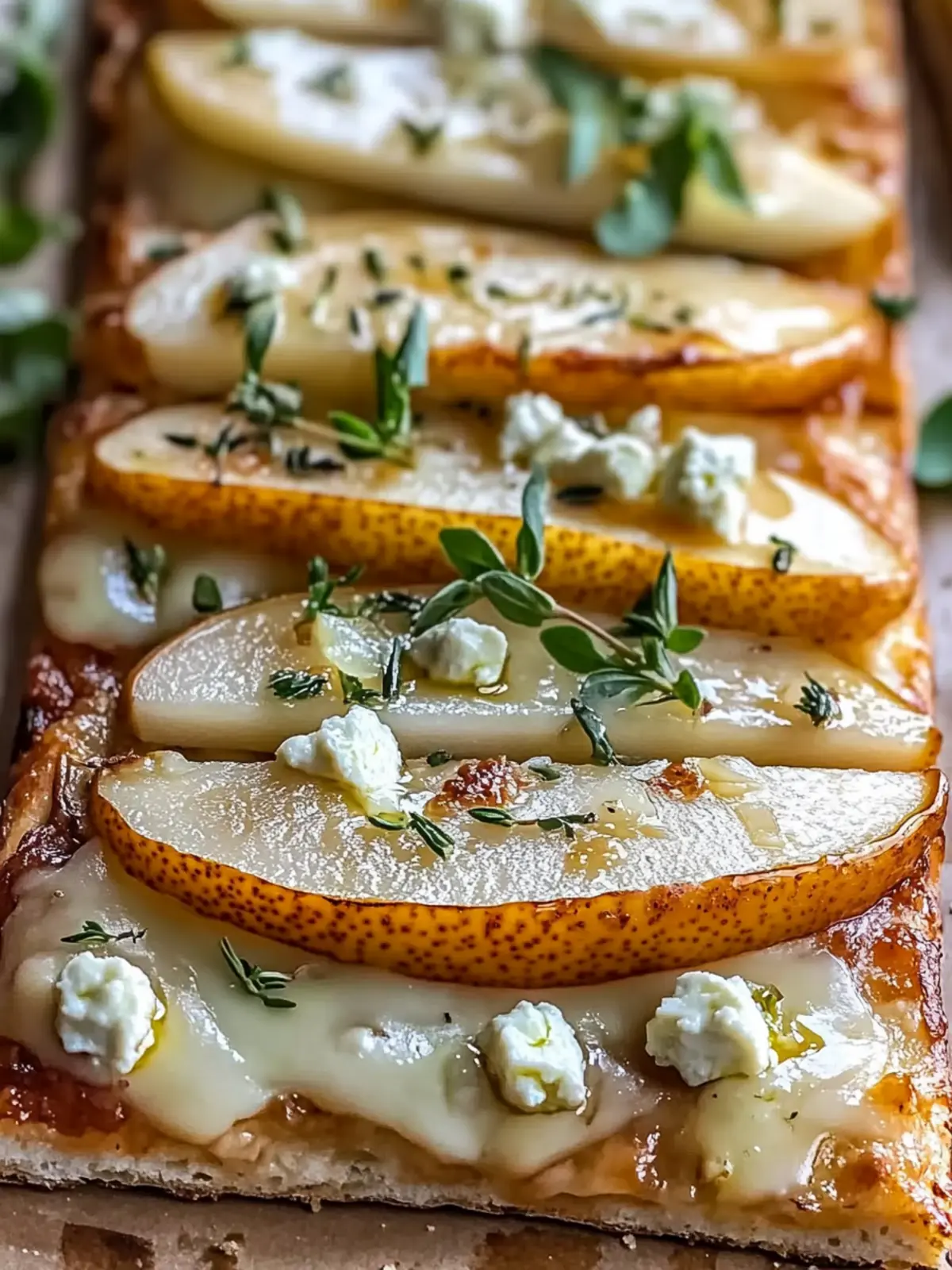 Pear and Gorgonzola Flatbread