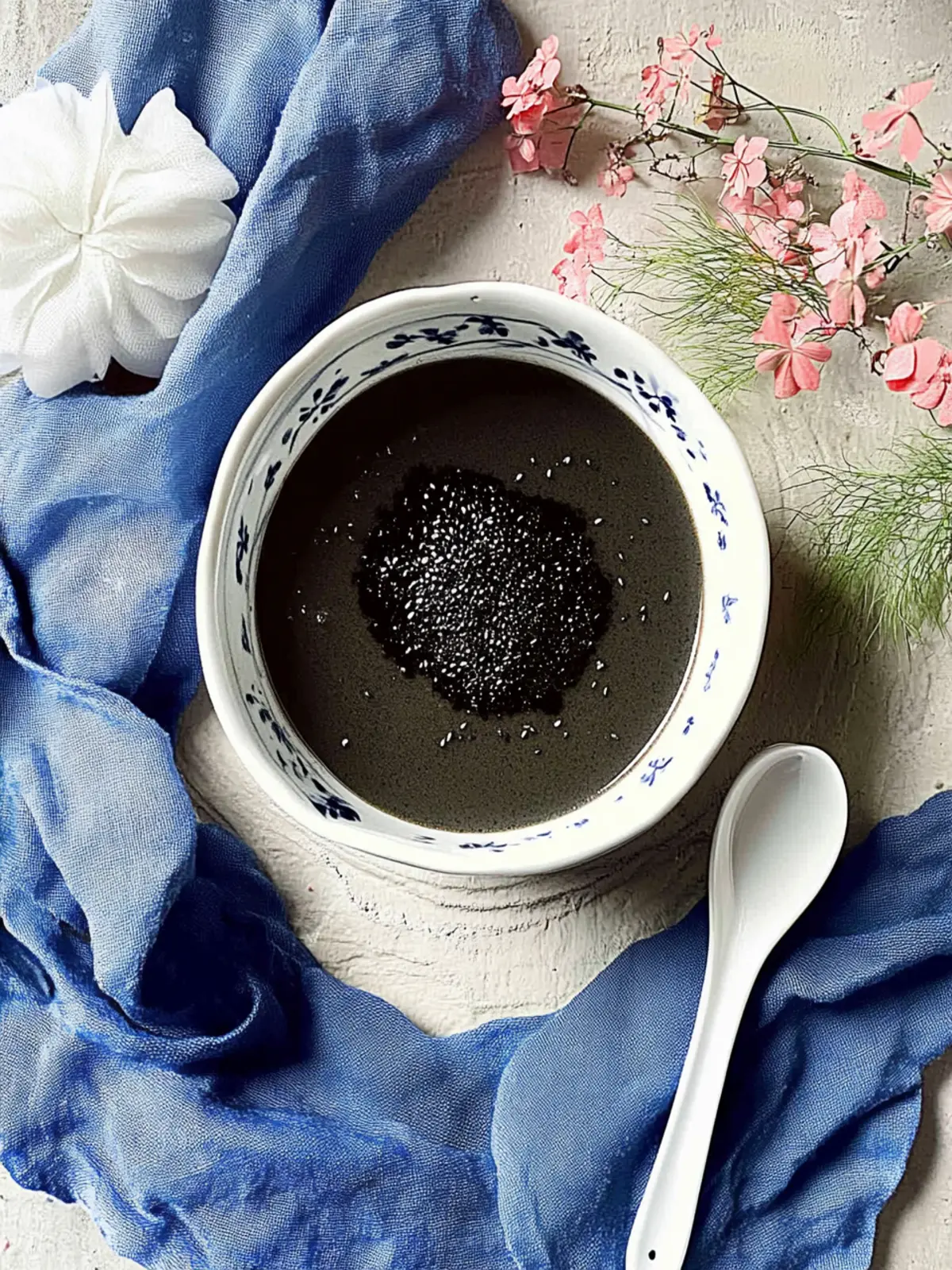 Black Sesame Soup Dessert