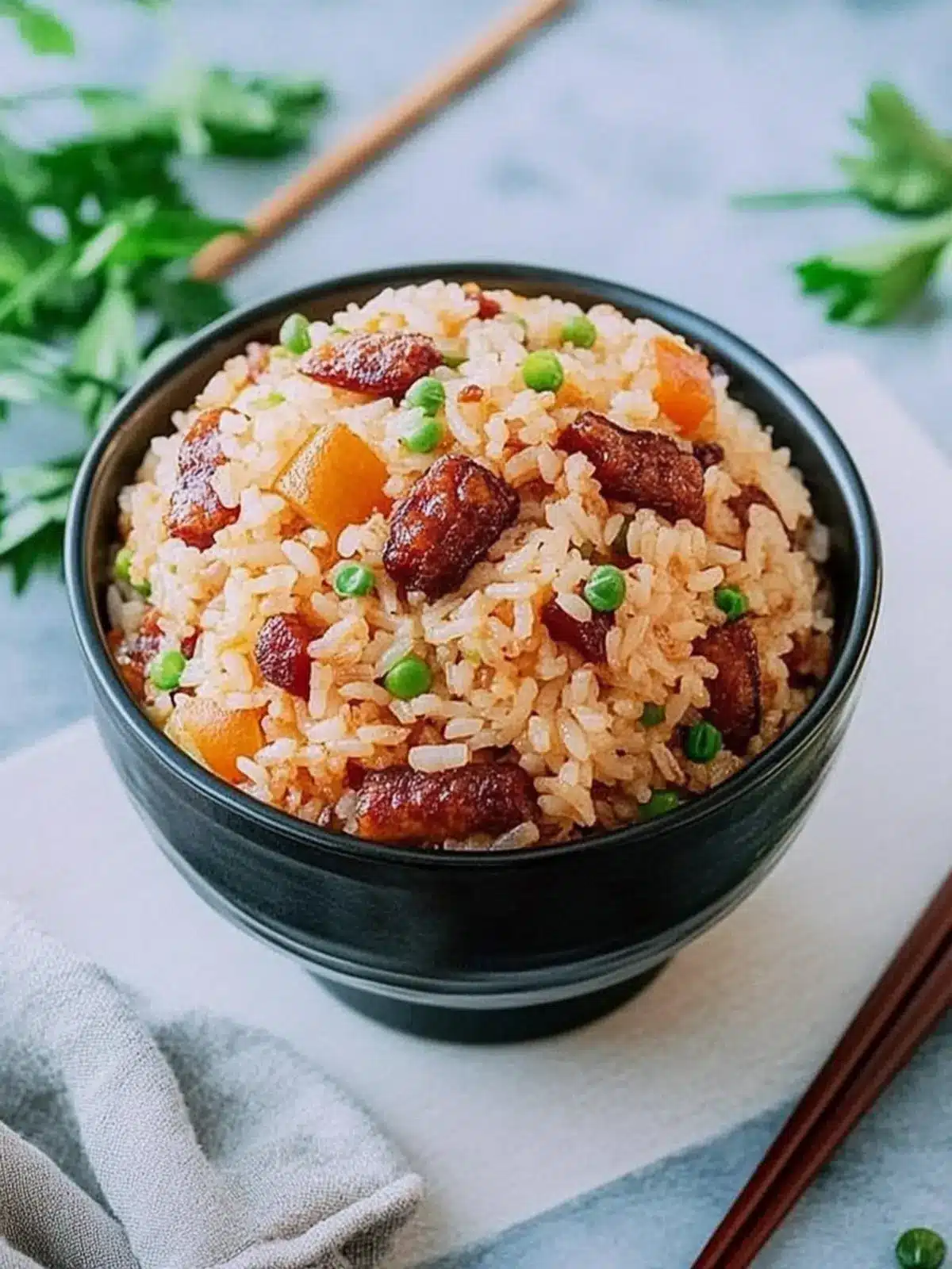 Sticky Rice with Chinese Sausage