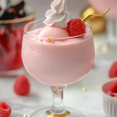 Pink Squirrel with Ice Cream Cocktail