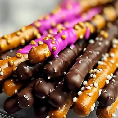 Irresistible Chocolate-Dipped Pretzel Rods in Just 5 Minutes 9 Chocolate-Dipped Pretzel Rods
