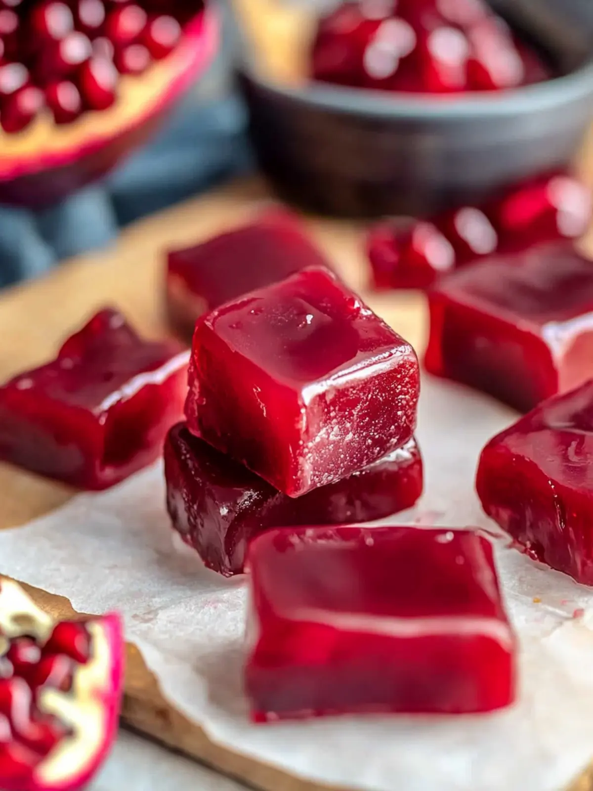 Pomegranate Caramels