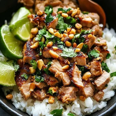Ginger Lime Pork with Coconut Rice