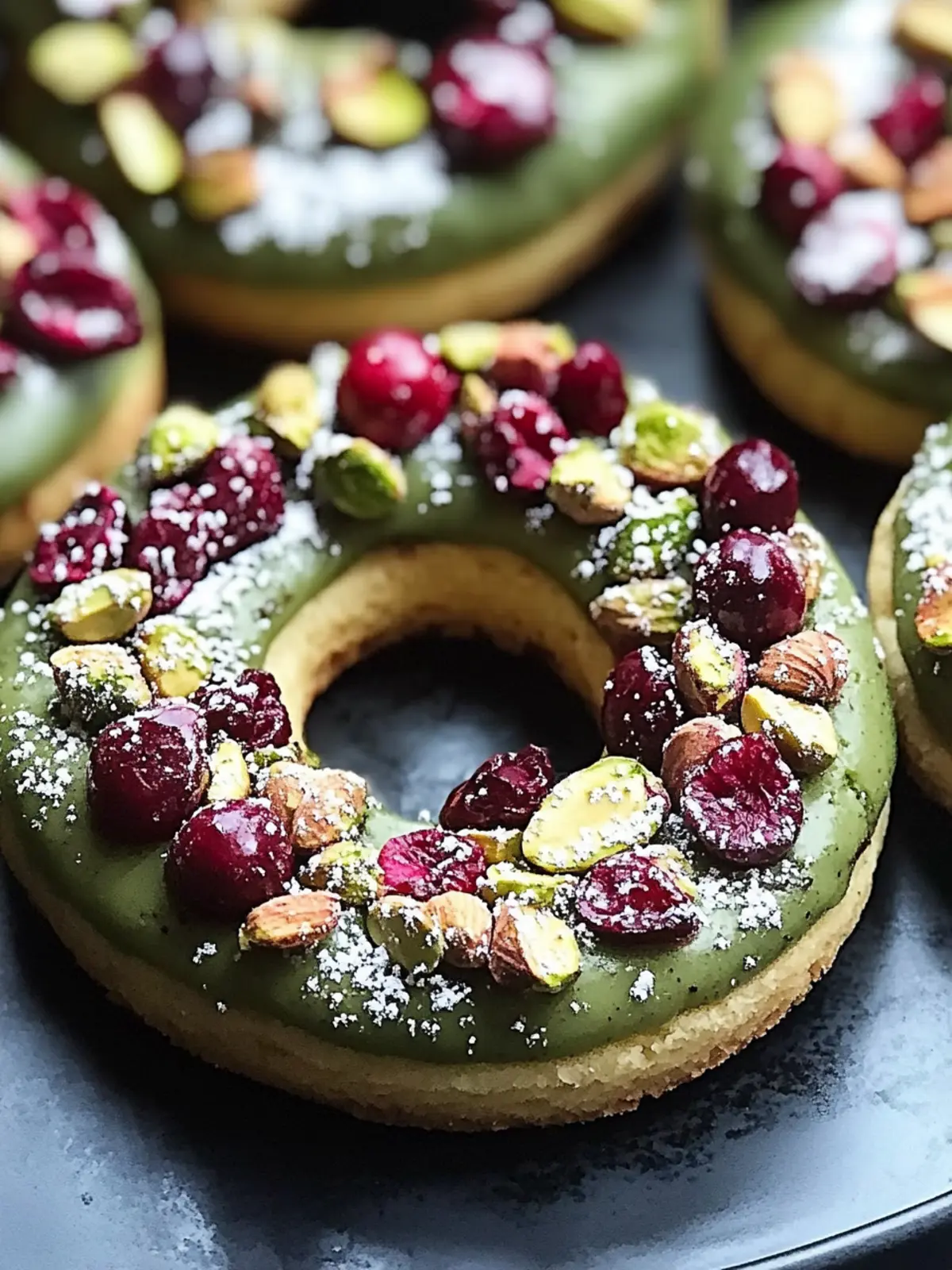 Festive Pistachio Cranberry Wreath Cookies That Wow! 2 Pistachio Cranberry Wreath Cookies