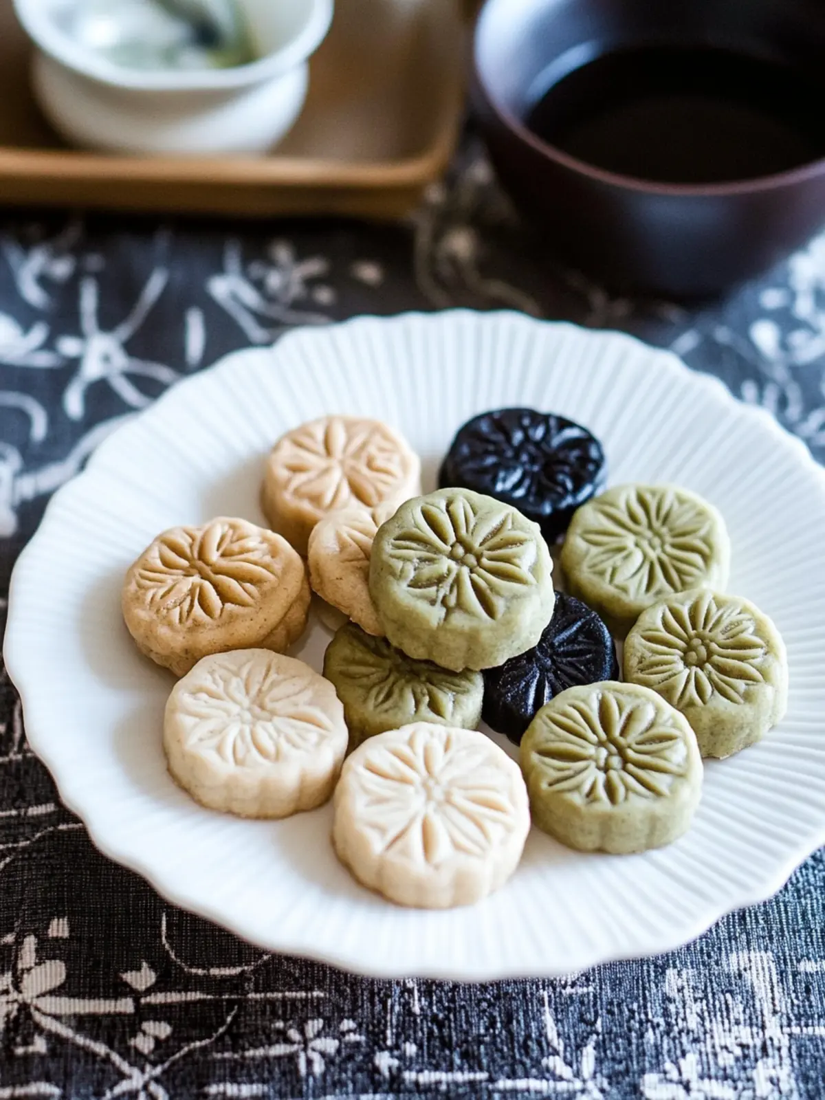 Korean Tea Cookies (Dasik)