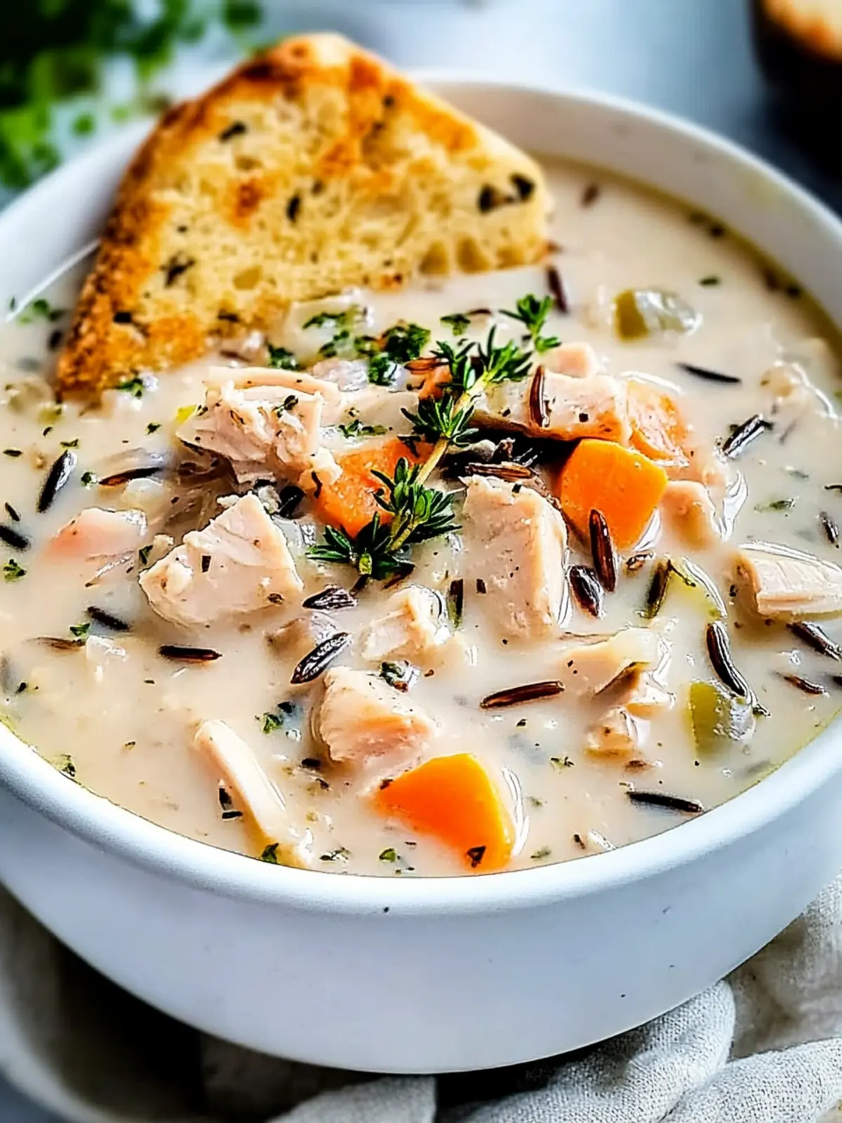Creamy Turkey and Wild Rice Soup