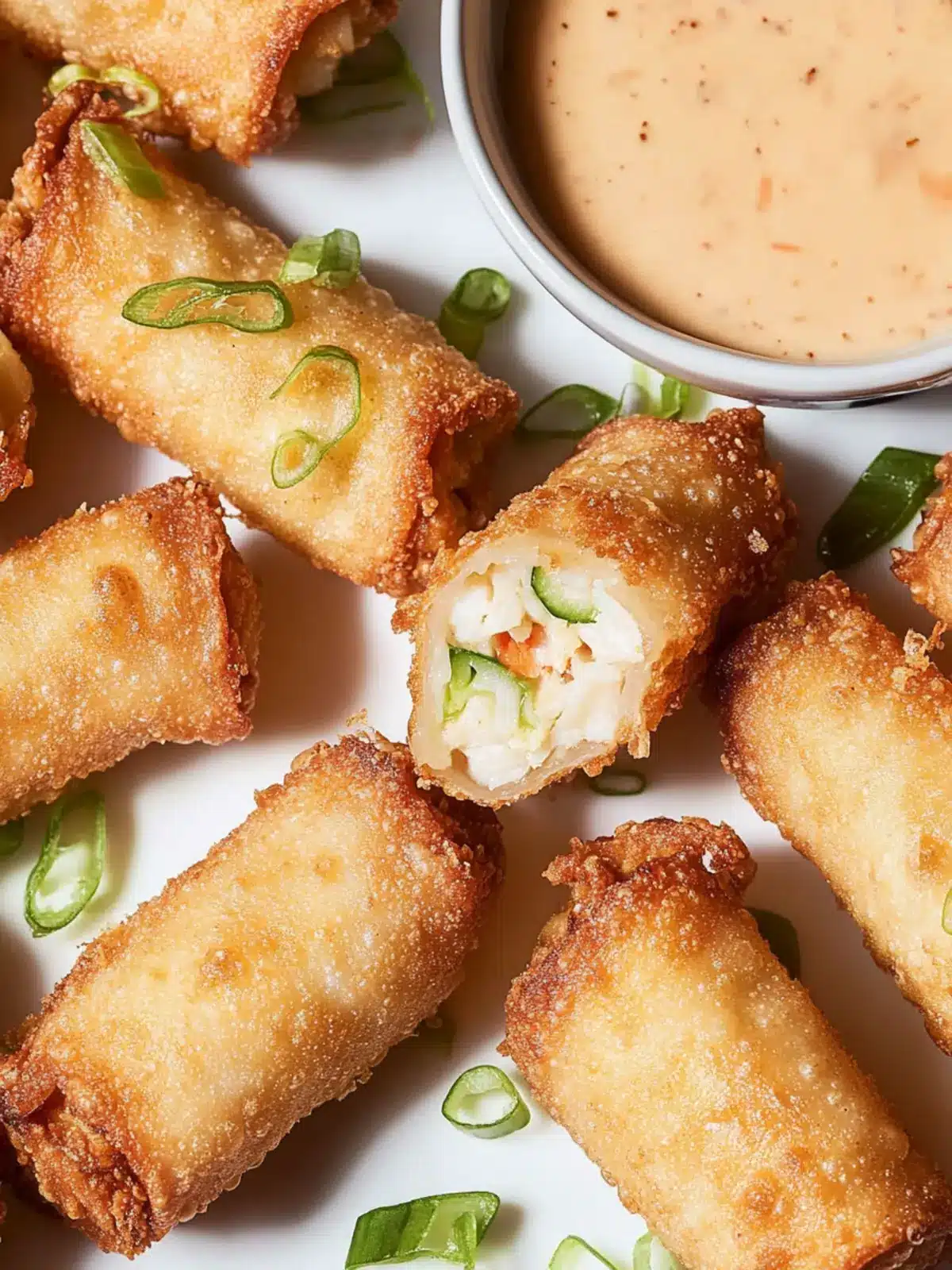 Crab Cake Egg Rolls