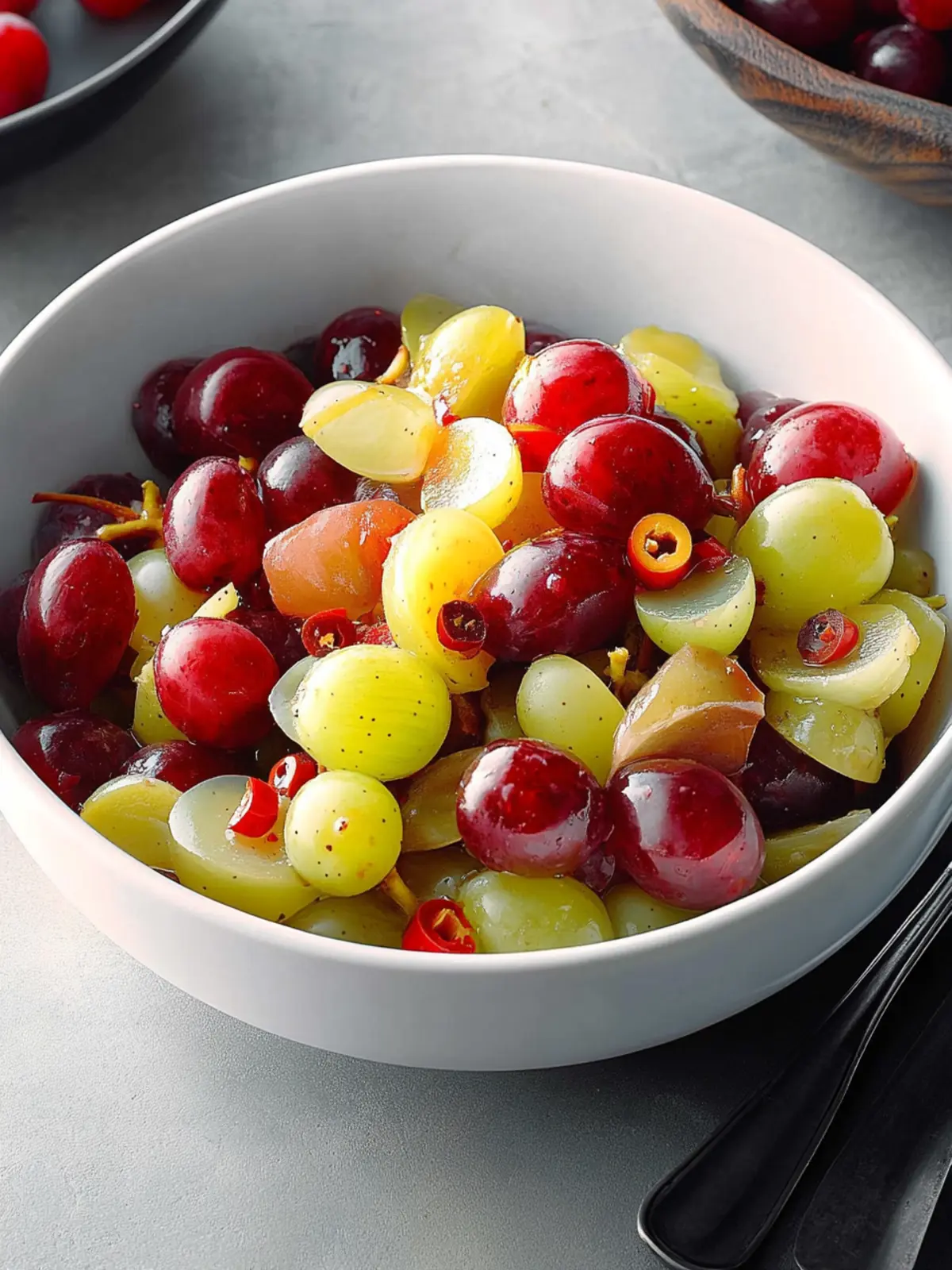 Spicy Pickled Grapes