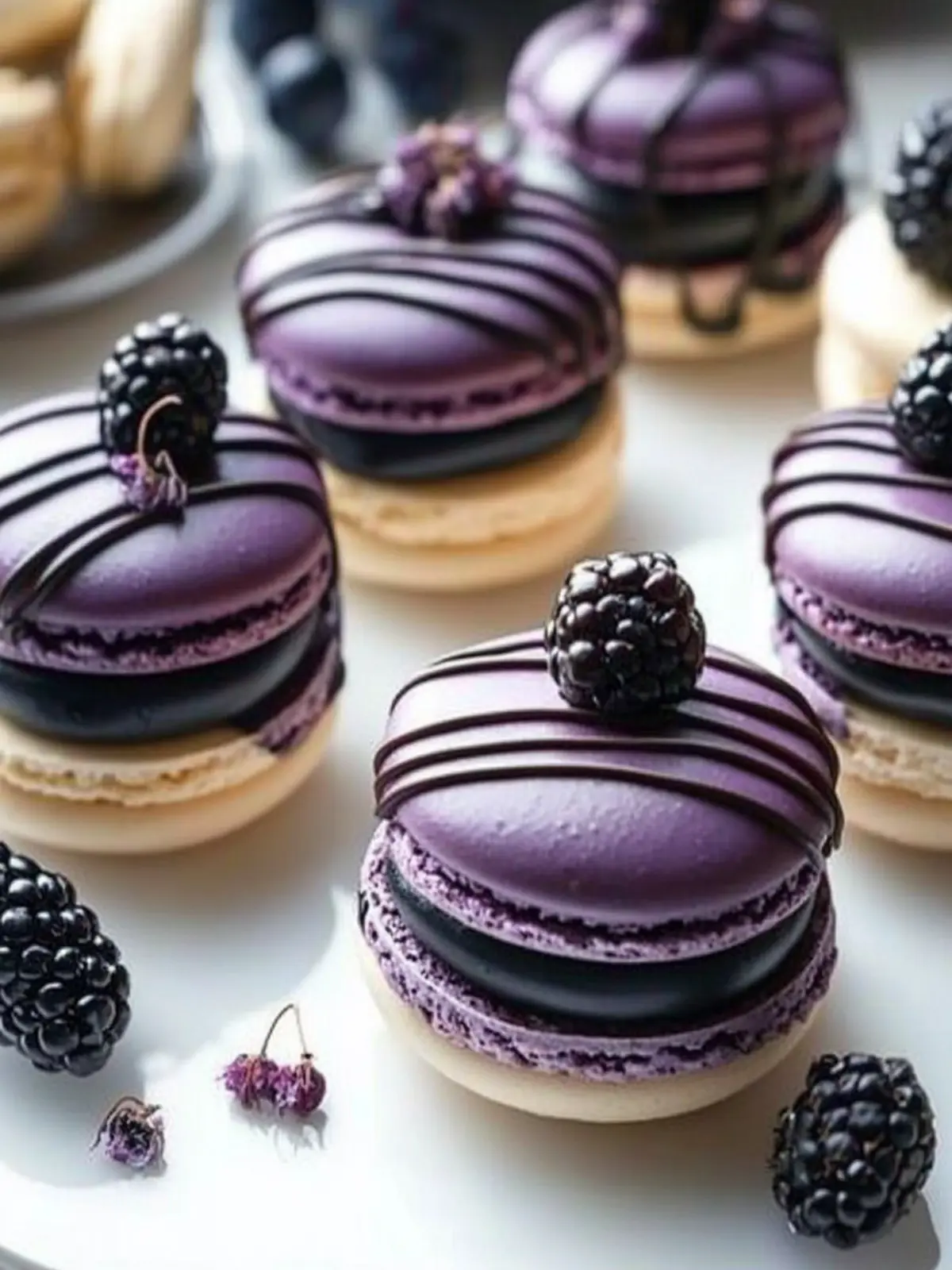 Delectable Blackberry Macarons for an Elegant Dessert Night 4 Delectable Blackberry Macarons