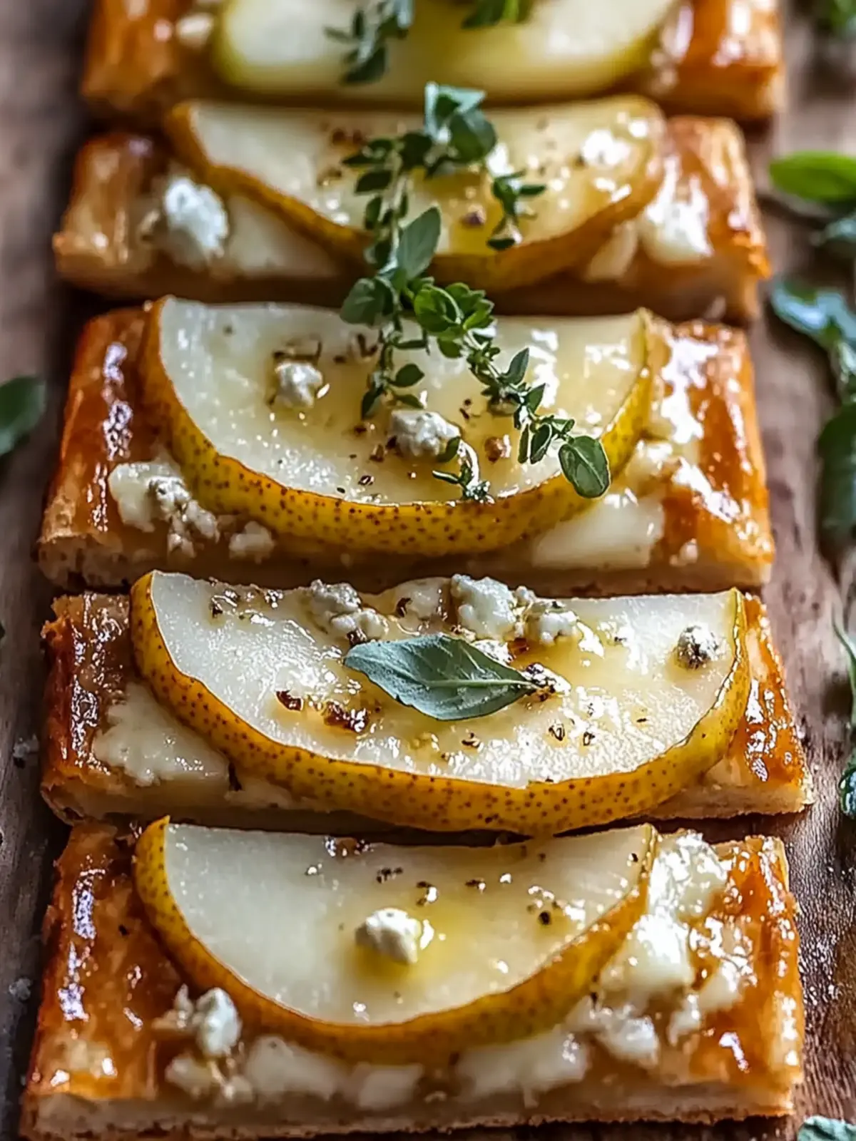 Pear and Gorgonzola Flatbread