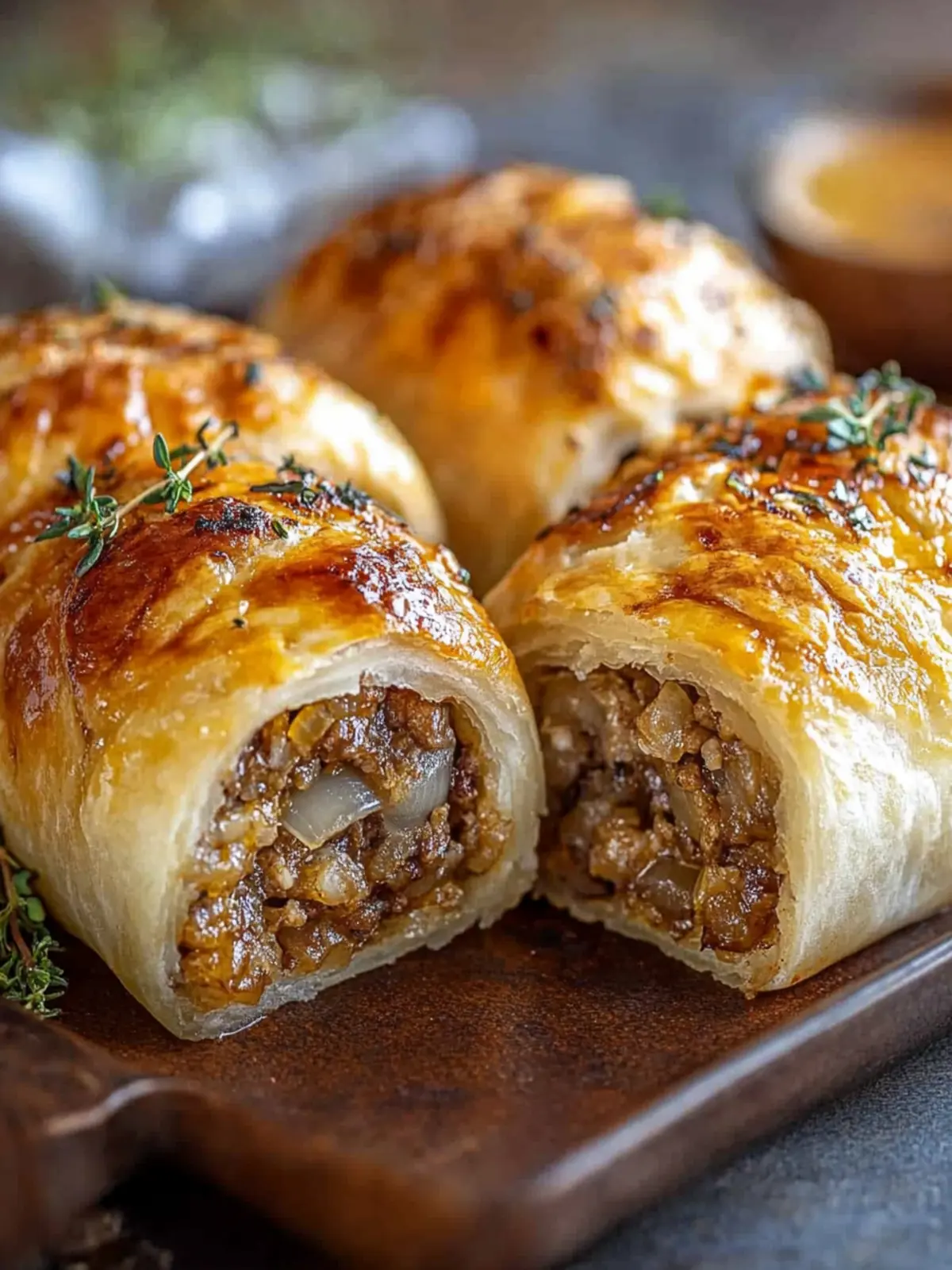 French Onion Sausage Rolls: Your New Favorite Appetizer 4 French Onion Sausage Rolls
