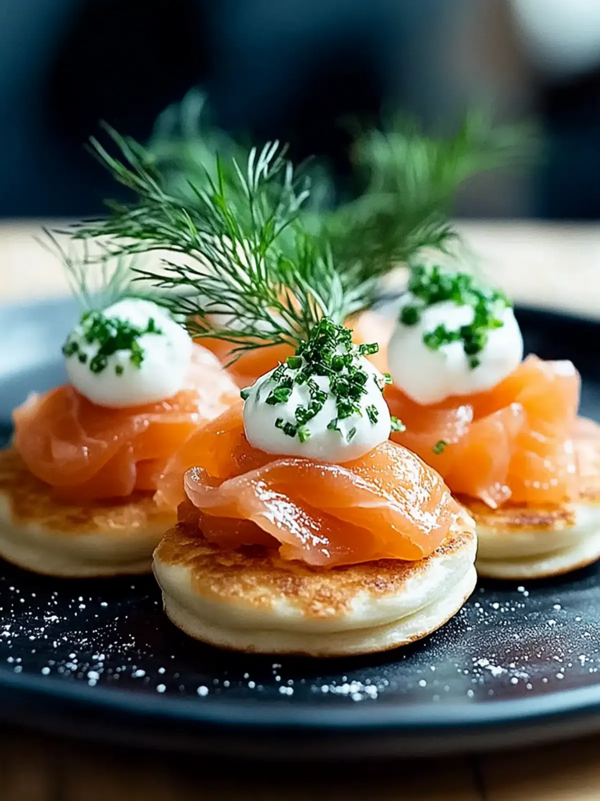 Blinis with Smoked Salmon