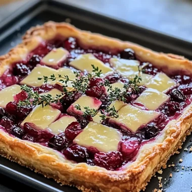 Cranberry Brie Tart