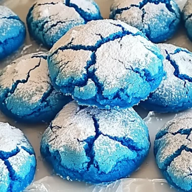 Blue Crinkle Cookies