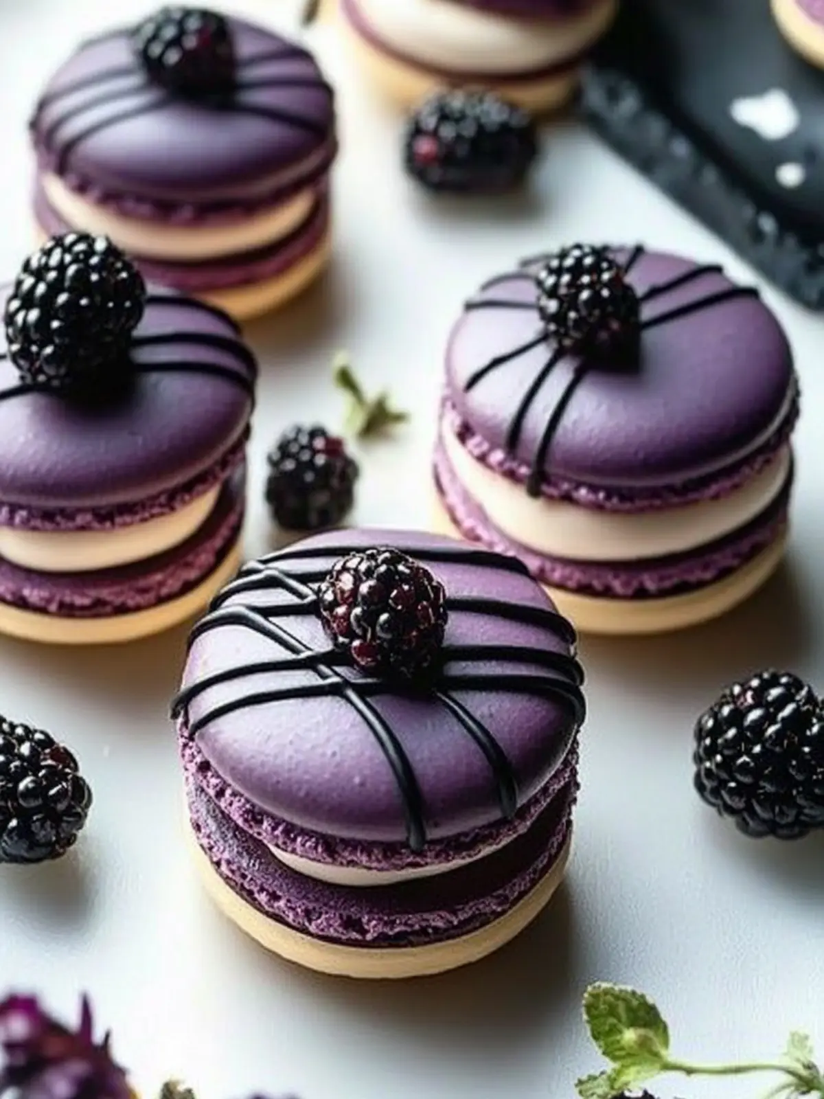 Delectable Blackberry Macarons for an Elegant Dessert Night 5 Delectable Blackberry Macarons